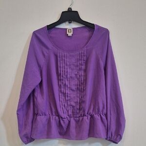 Anne Klein Vibrant Purple Blouse